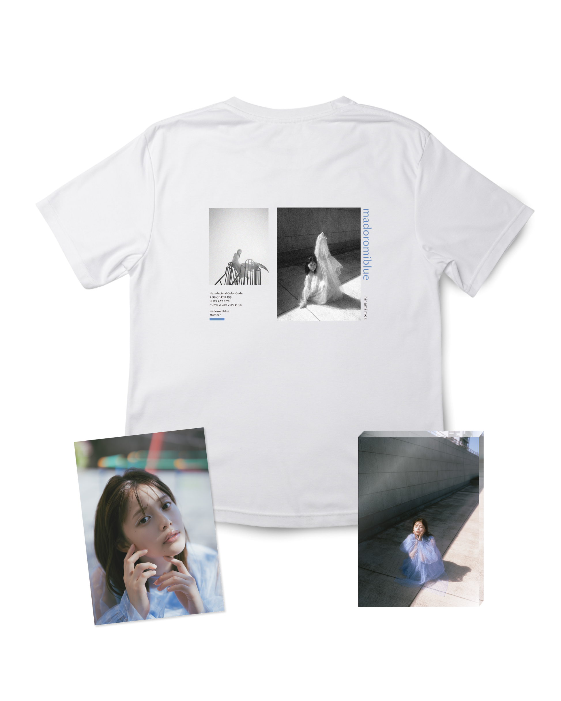 森日菜美 A - 3点セット（Tシャツ・サイン入りポストカード・アクリルフォト）