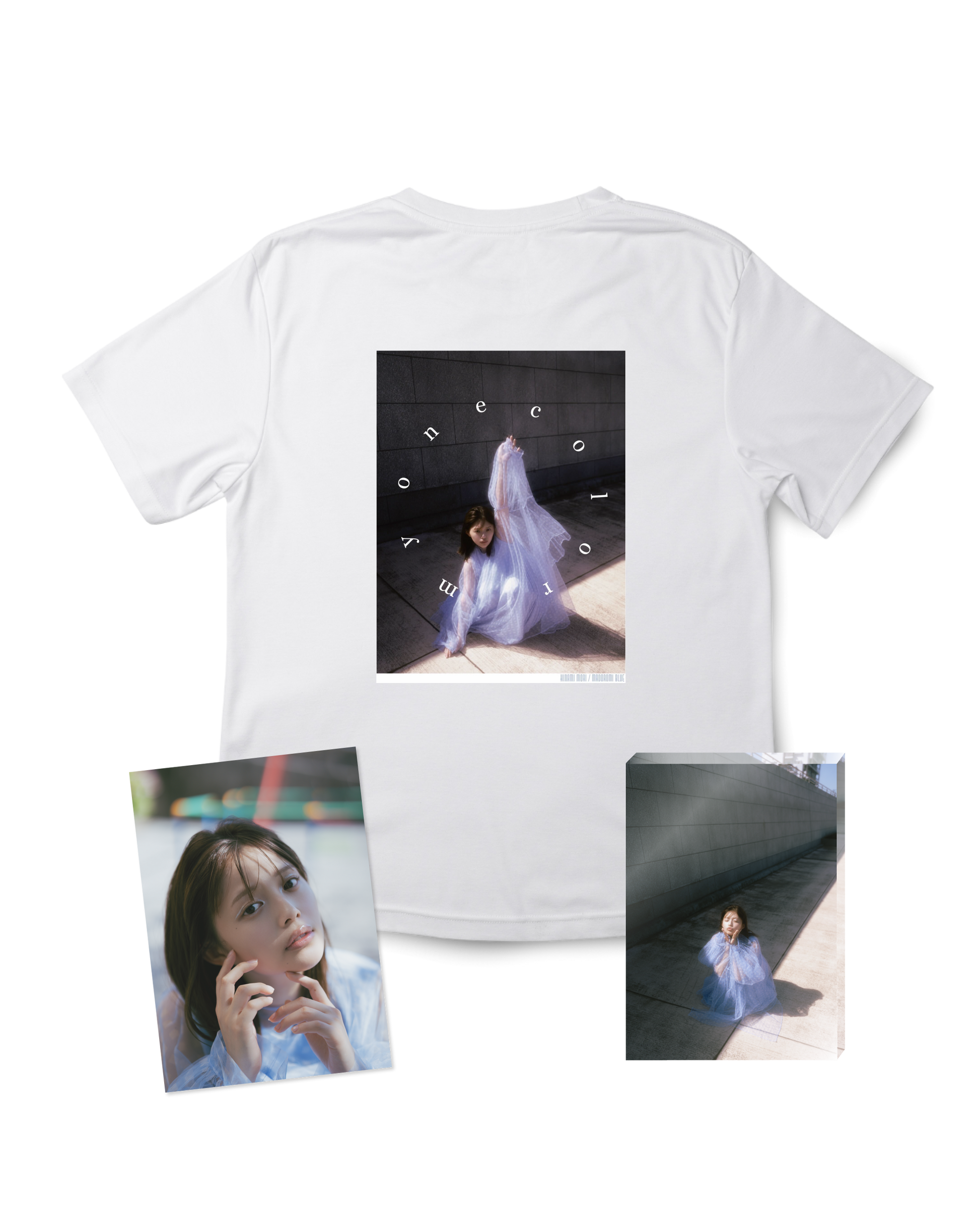 森日菜美 B  - 3点セット（Tシャツ・サイン入りポストカード・アクリルフォト）