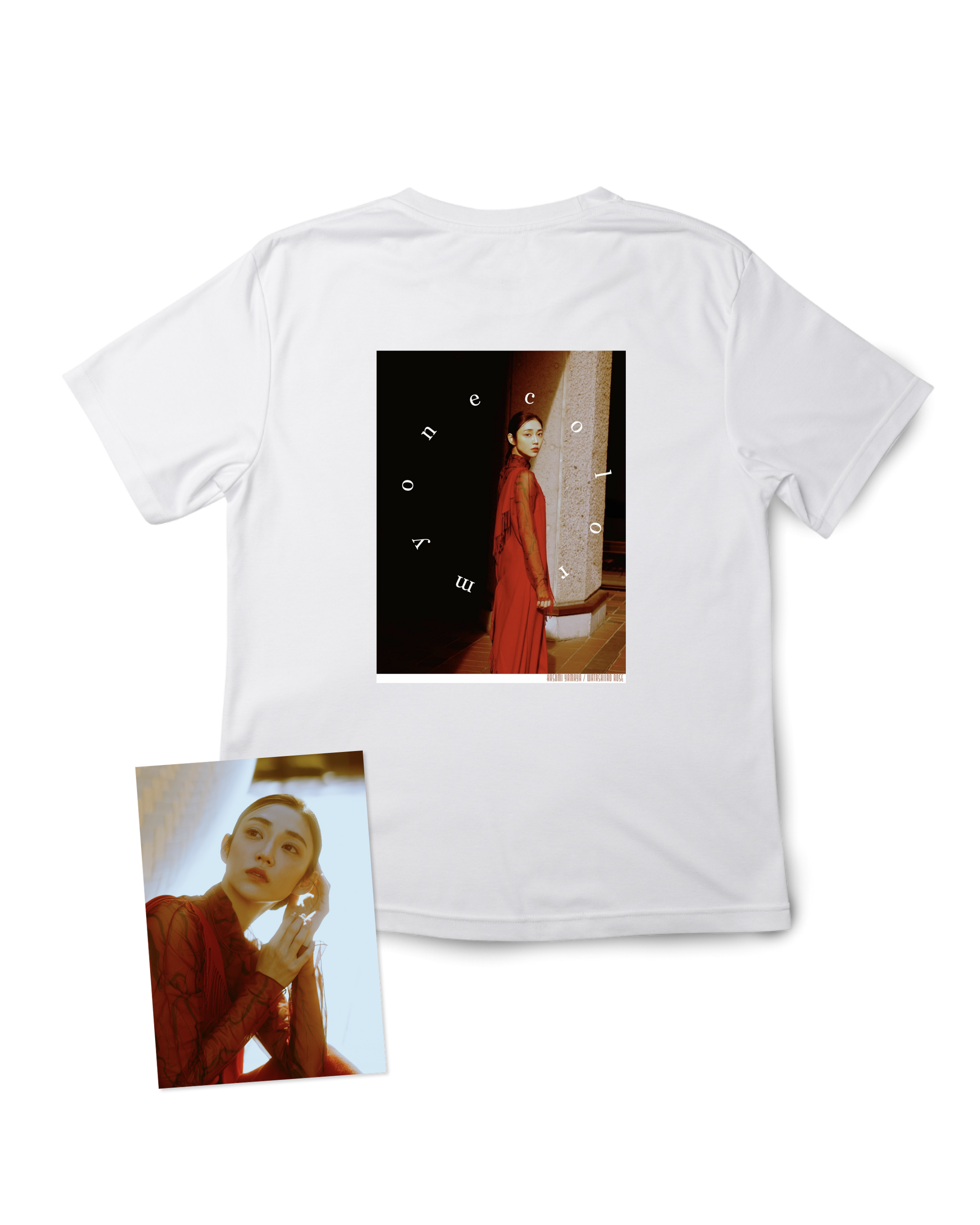 山谷花純 B - Tシャツ・サイン入りポストカード セット