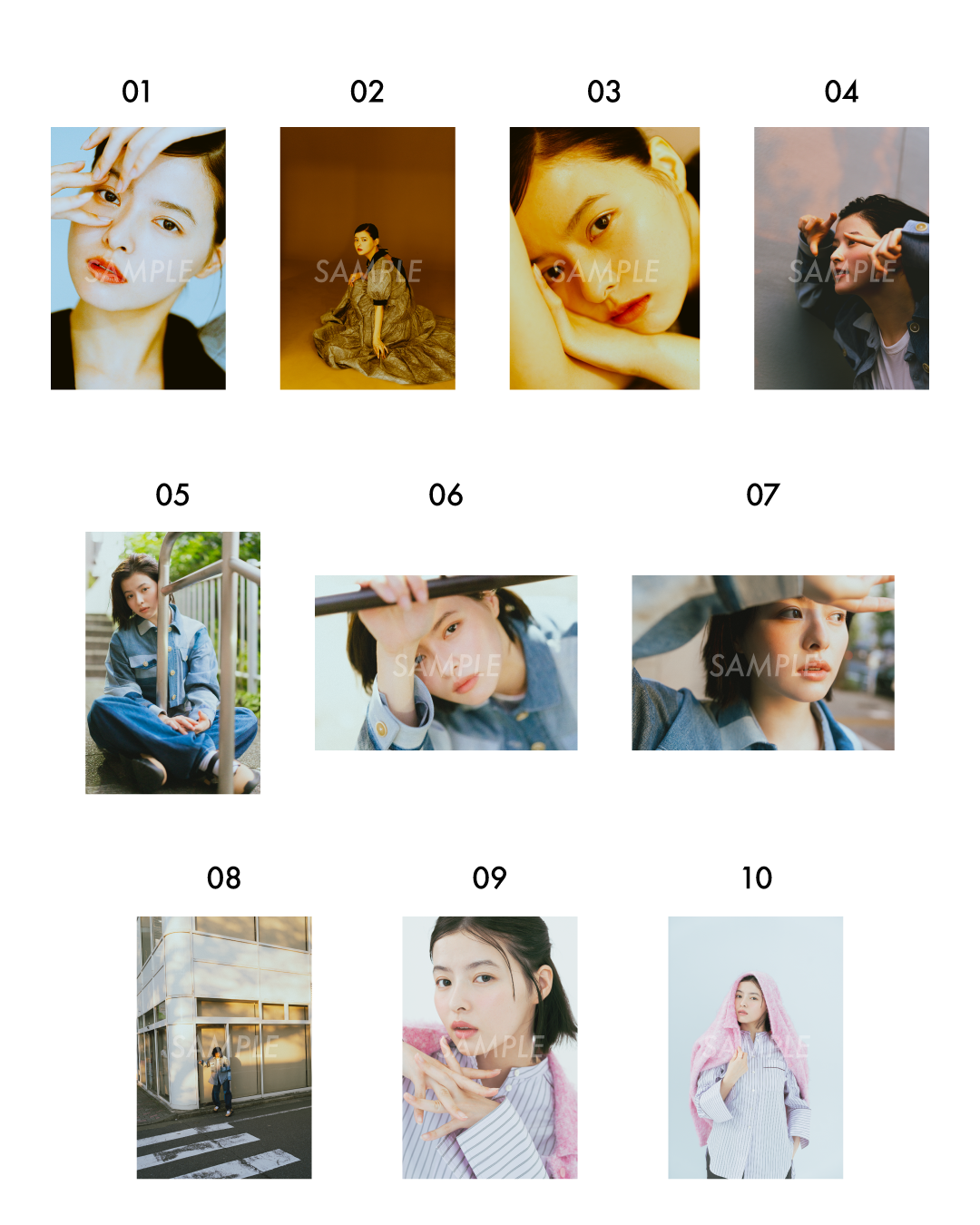 羽音 マット入り写真作品01-10（A5・A4サイズ）