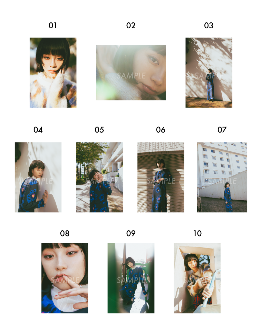 る鹿 マット入り写真作品01-10（A5・A4サイズ）